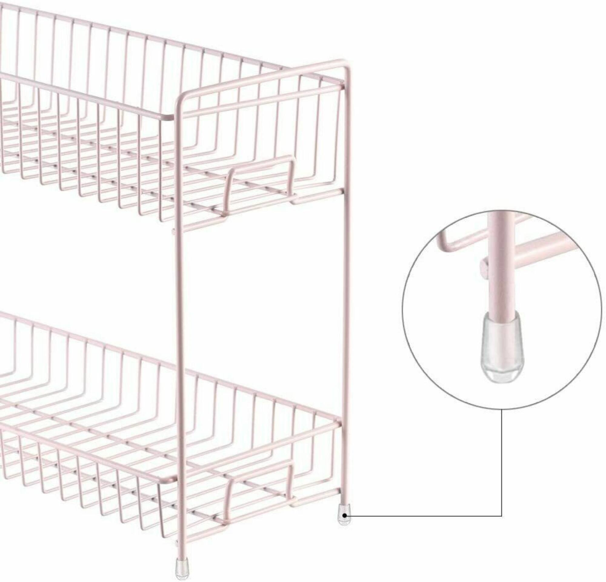 NEX™ 14" 2-Tier Rose Gold Countertop Spice Storage Shelf